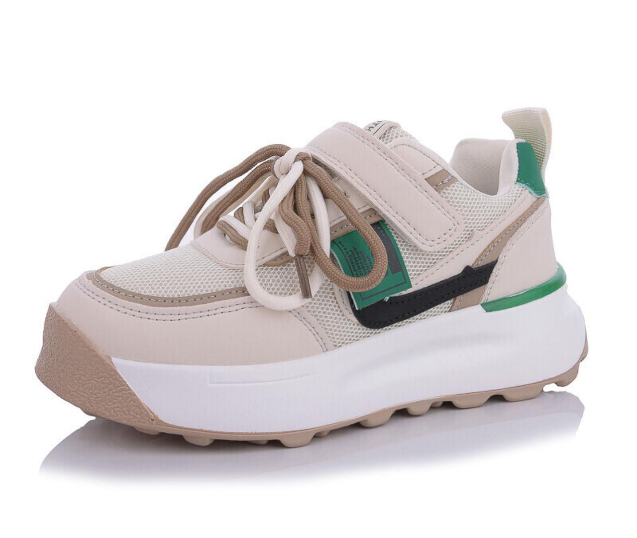 Кроссовки для девочек THE FIFTH р. 36 Бежевый (J8593-2)