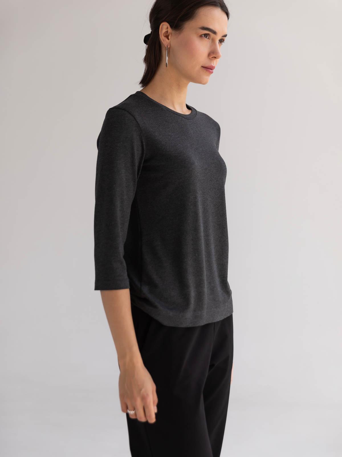 Джемпер меланж FROMUS рукав 3/4 S Темно-сірий (2640-3) - фото 3 Джемпер меланж FROMUS рукав 3/4 S Темно-сірий (2640-3) - фото 3