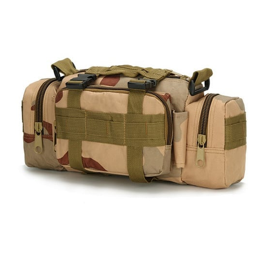 Сумка поясная/плечная B04 Molle 5 л Песочный/Камуфляж