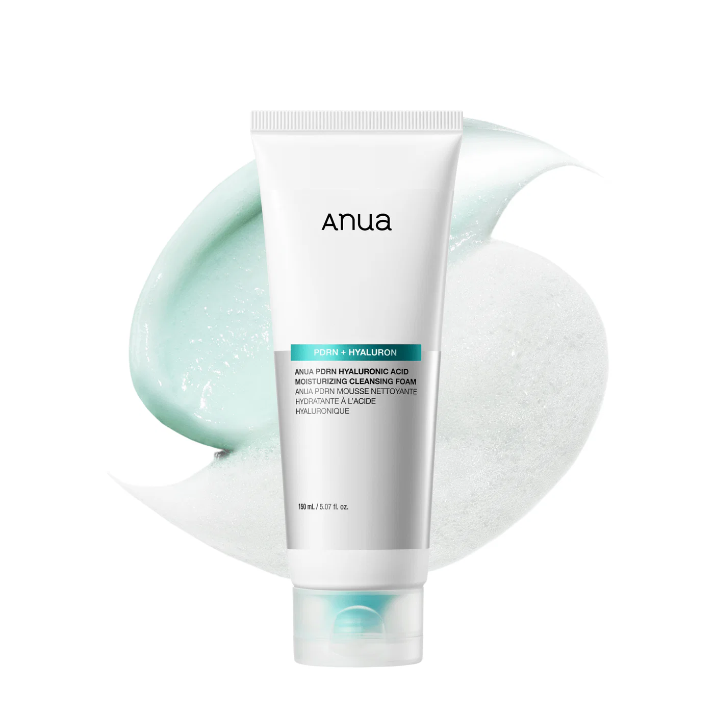 Пенка для умывания Anua PDRN Hyaluronic Acid Moisturizing Cleansing Foam с полинуклеотидами и гиалуроновой кислотой 150 мл (8800307372983)