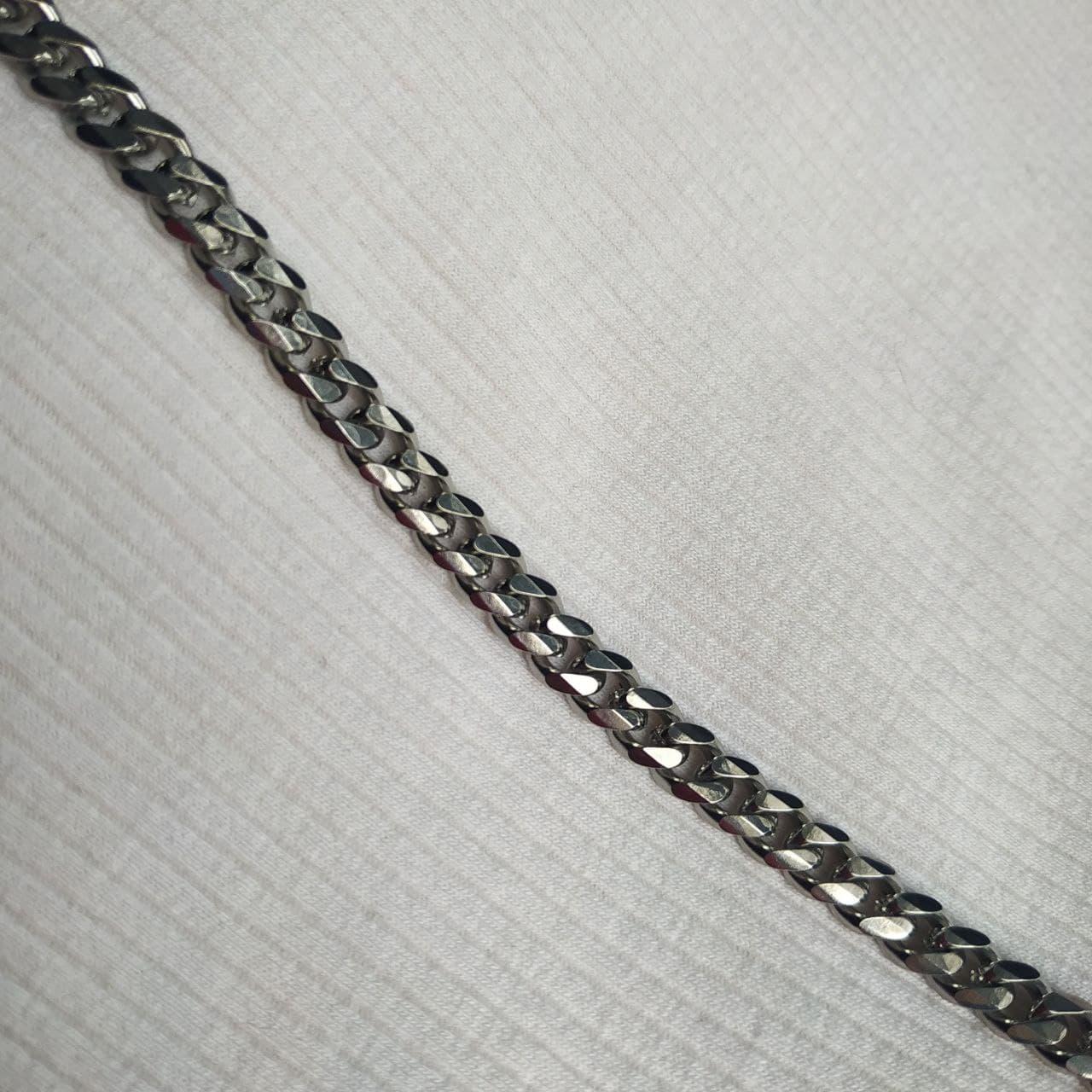 Цепочка мужская из нержавеющей стали Steel Braiding Кубинское плетение 6 мм х 57 см - фото 2