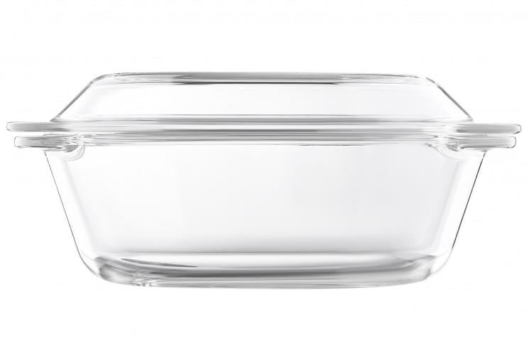 Форма для запекания с крышкой Ardesto Black Mars боросиликатное стекло 1,5 л (AR2415BG)