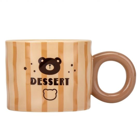 Кружка керамическая Elisey Cute bear 380 мл Бежевый (9112-006)