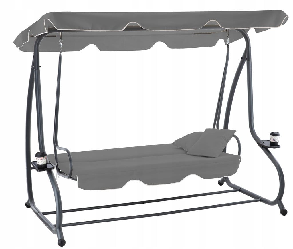 Садовая качеля Garden Line Venera 210x120x170 см Grey (66cdcb0c2aa6d51a74011802)