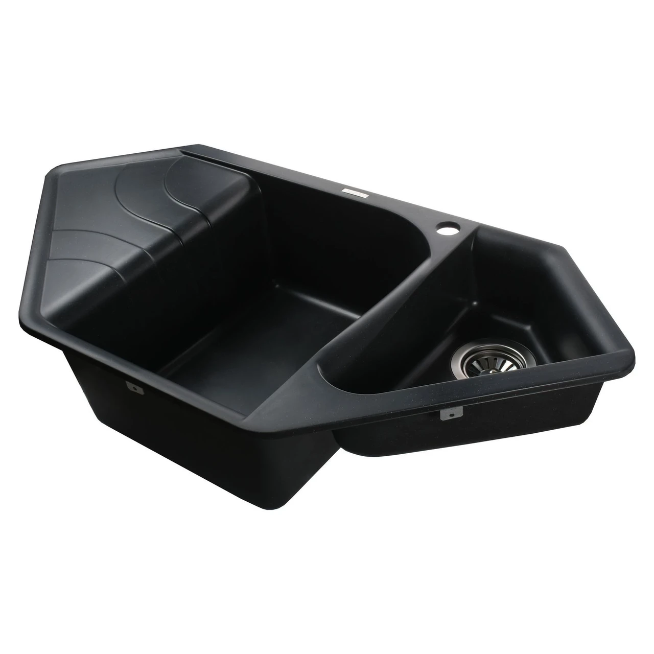 Мойка гранитная Globus Lux GARDA А0002 1000х500 мм Черный (04000003) - фото 2 Мойка гранитная Globus Lux GARDA А0002 1000х500 мм Черный (04000003) - фото 2