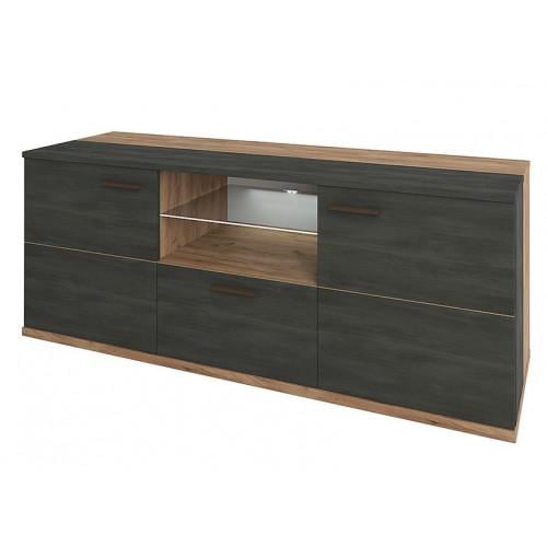 Тумба ТВ Sokme Адель 2Д/1Ш 1290х396х525 мм крафт табако (28421064)