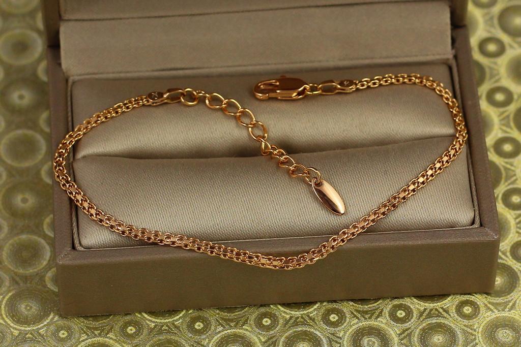 Браслет Xuping Jewelry бисмарк 16 см х 2 мм Золотистый (2197728980)