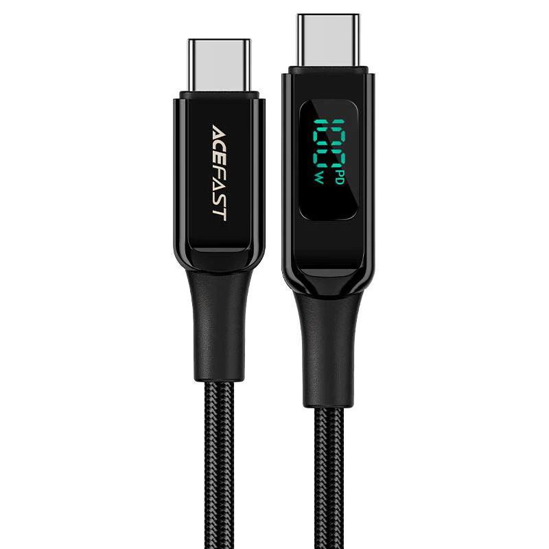 Кабель дата Acefast C6-03 USB-C to USB-C 100W 1 м Black (00000065909_1)