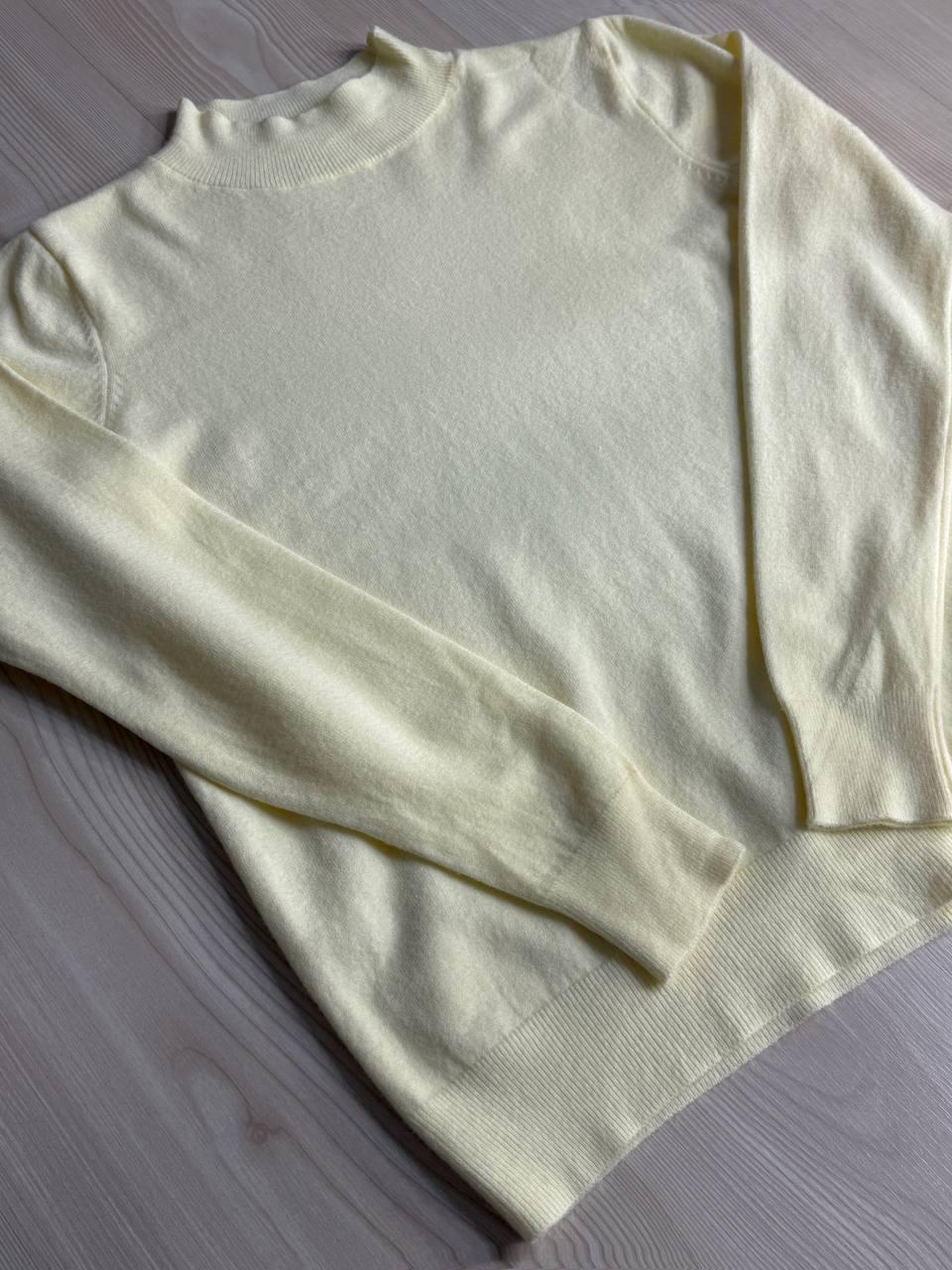 Светр жіночий A-N 106 водолазка гольф з коміром стійкою базовий OS Жовтий (5410) - фото 3 Светр жіночий A-N 106 водолазка гольф з коміром стійкою базовий OS Жовтий (5410) - фото 3