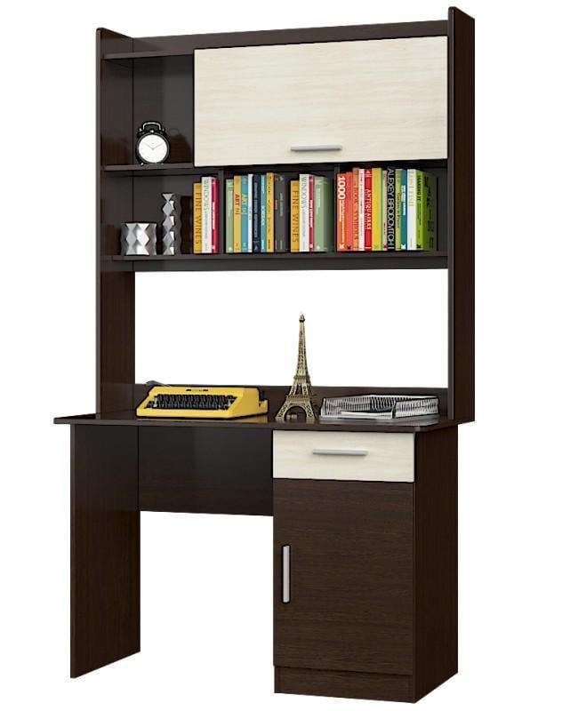 Стол с надстройкой Эверест Школьник-3 110х55х188,6 см Венге/Дуб молочный (ЕВ20073)