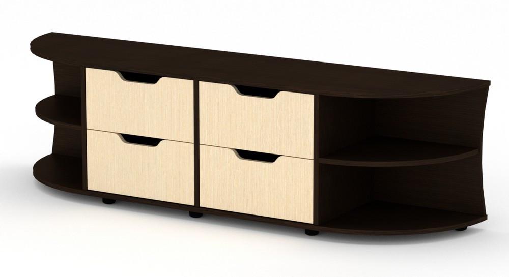 Тумба для ТВ Одесса Компанит Венге темный + Венге светлый - фото 3 Тумба для ТВ Одесса Компанит Венге темный + Венге светлый - фото 3