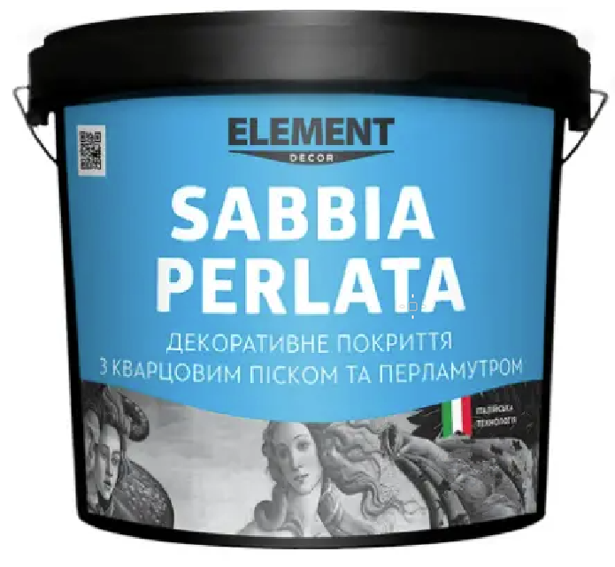 Покрытие декоративное Element Sabbia Perlata с перламутром и песком 1 кг (1780924502)