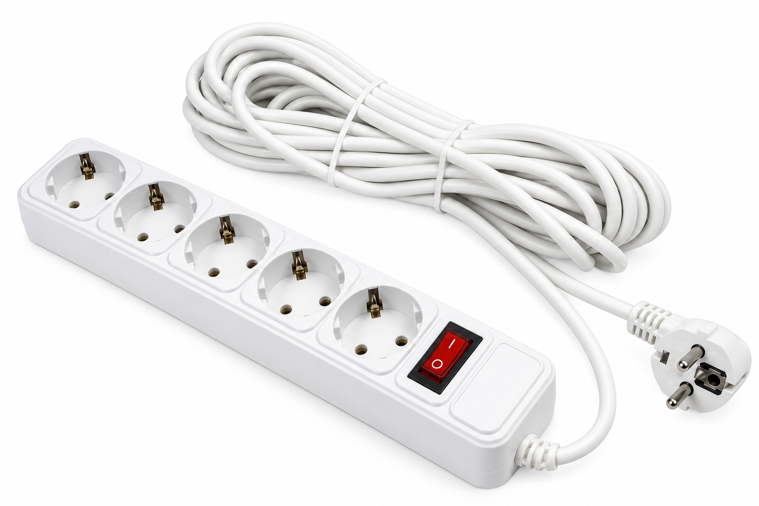 Удлинитель-фильтр сетевой GreeLite SP5 5 розеток с выключателем/кабель 5 м 220V White (4832816)