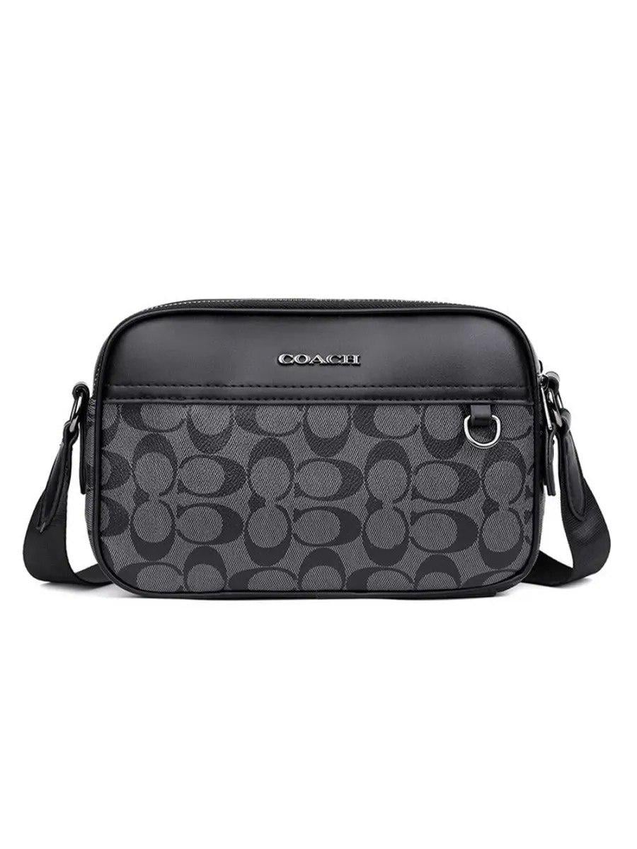 Сумка мужская через плечо Coach Черный