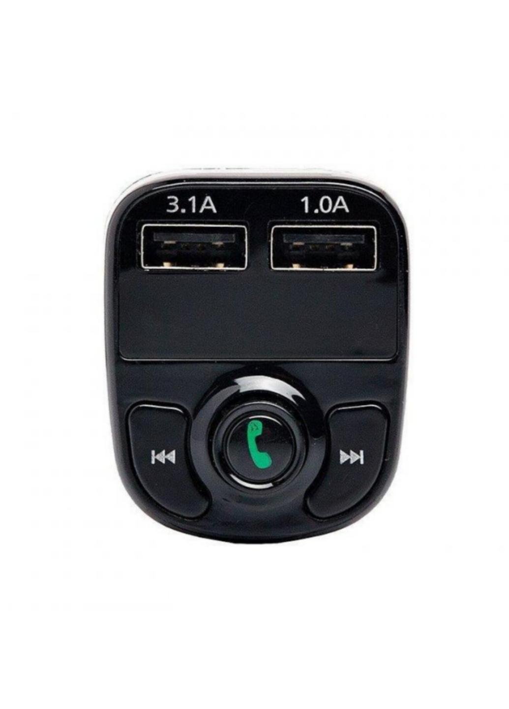 Модулятор FM для авто з Bluetooth MP3 CAR X8 з 2 USB виходами Чорний (65429М) - фото 3