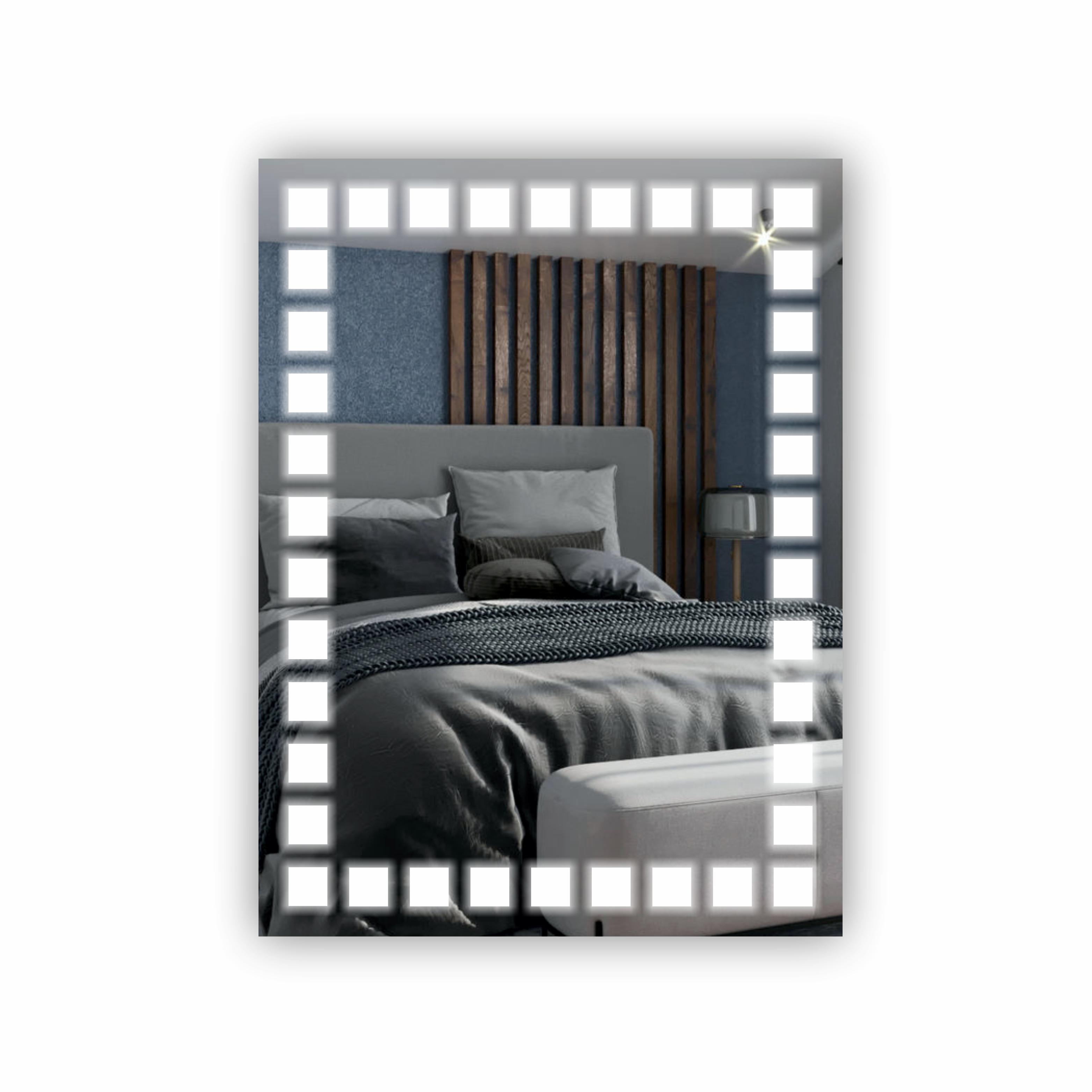 Зеркало с LED подсветкой 600х800 мм (R-009)