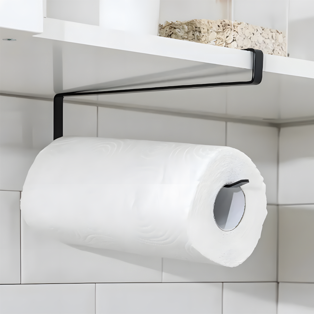 Держатель для бумажных полотенец подвесной/кухонный 26x10,8 см Черный