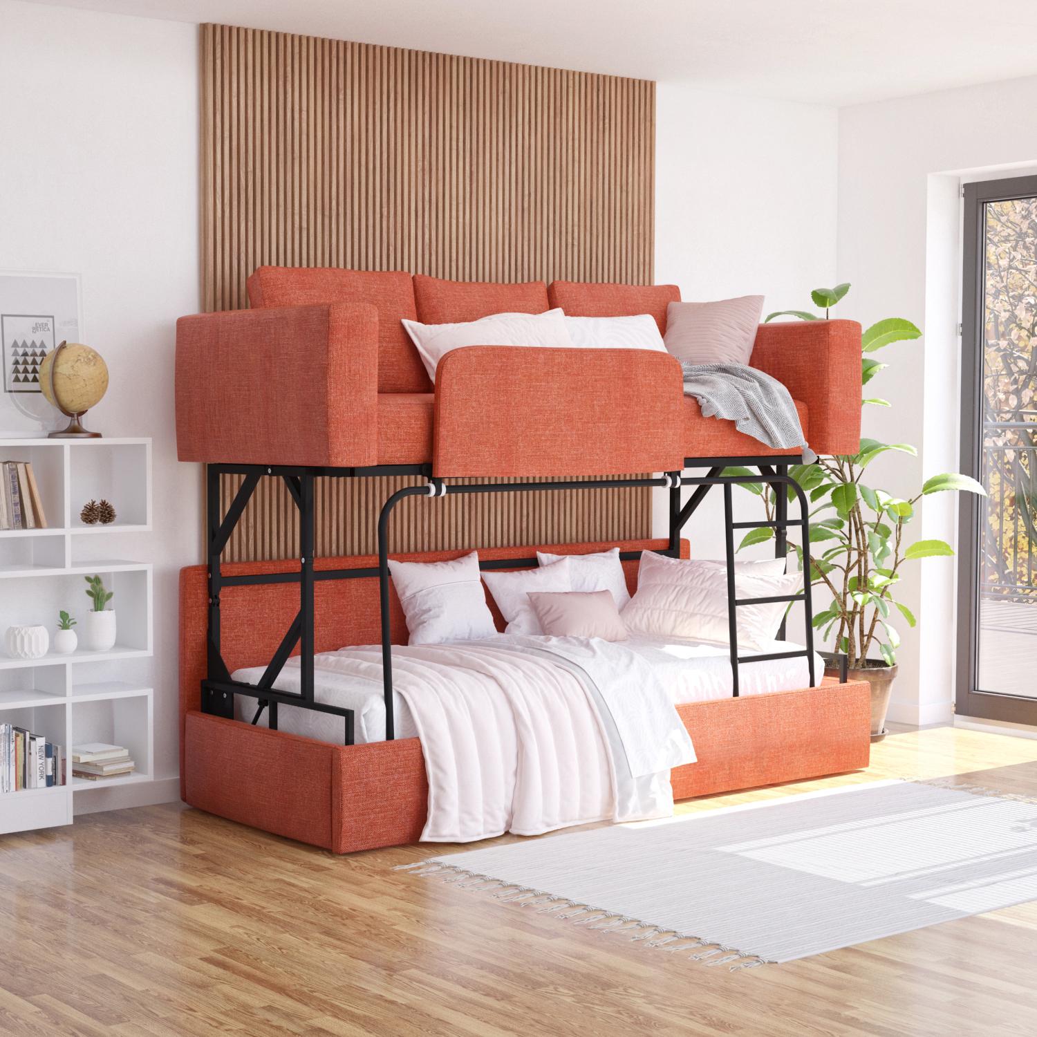 Диван-трансформер в гостиную спальню Rumi Knap Knap Burn orange (S016012073) - фото 3 Диван-трансформер в гостиную спальню Rumi Knap Knap Burn orange (S016012073) - фото 3