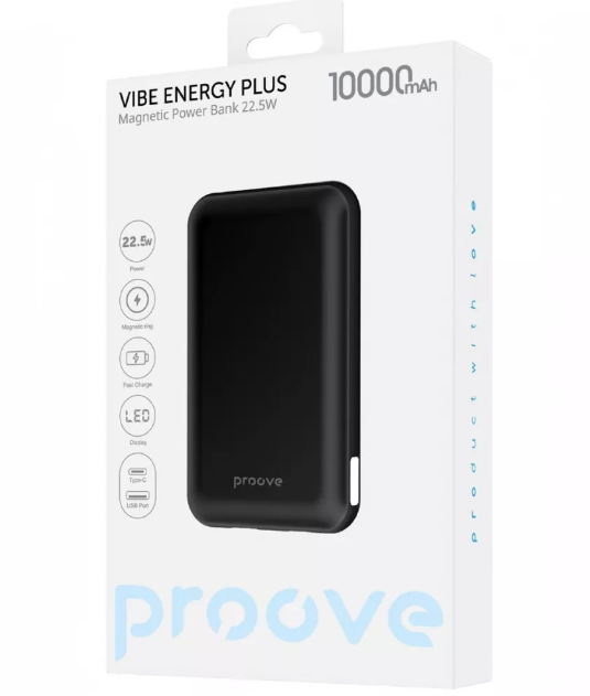 Повербанк магнітний Proove 10000 mah Magsafe USB 22.5W (29695658) - фото 2