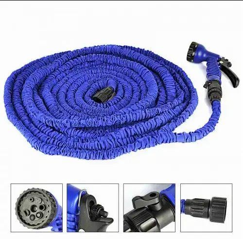 Шланг садовий що розтягується для поливу Magic Hose з розпилювачем 75 м Синій - фото 3 Шланг садовий що розтягується для поливу Magic Hose з розпилювачем 75 м Синій - фото 3