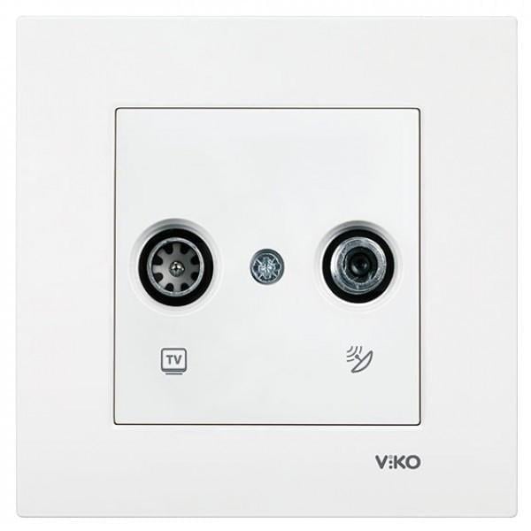 Розетка Viko Karre TV/SAT конечная Белый (00000012406)