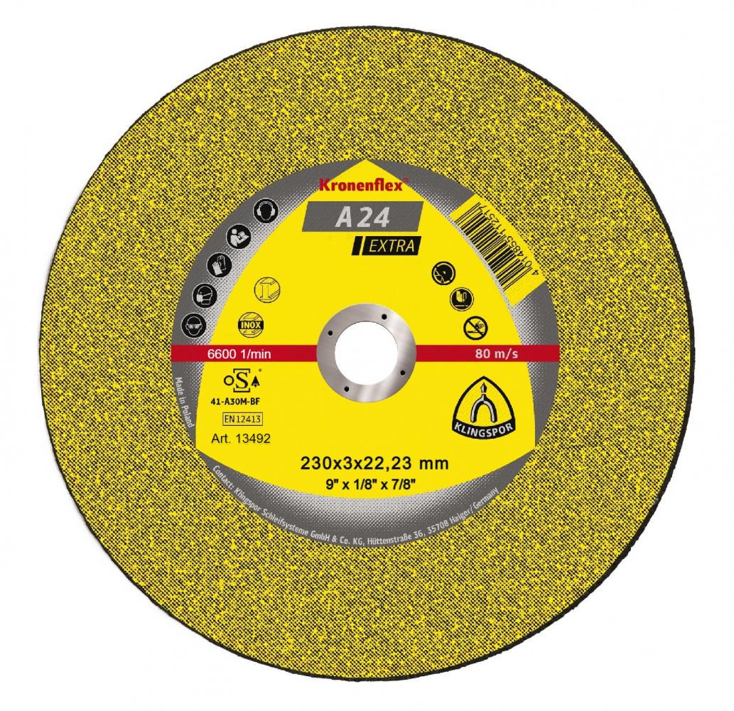 Круг отрезной Klingspor Kronenflex A 24 Extra 230х3х22,23 мм (23277)