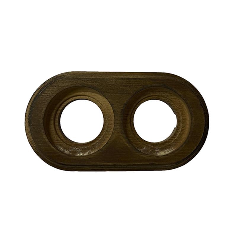 Рамка деревянная Keruida темная на 2 поста для накладных выключателей