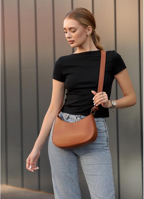 Женская сумка кросс-боди Sambag из экокожи Коричневый (1072029716)