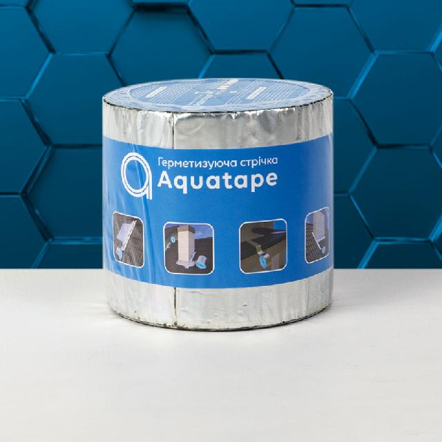 Бітумна стрічка Aquatape 75 мм/10 м Aluminum (28402164) - фото 1 Бітумна стрічка Aquatape 75 мм/10 м Aluminum (28402164) - фото 1