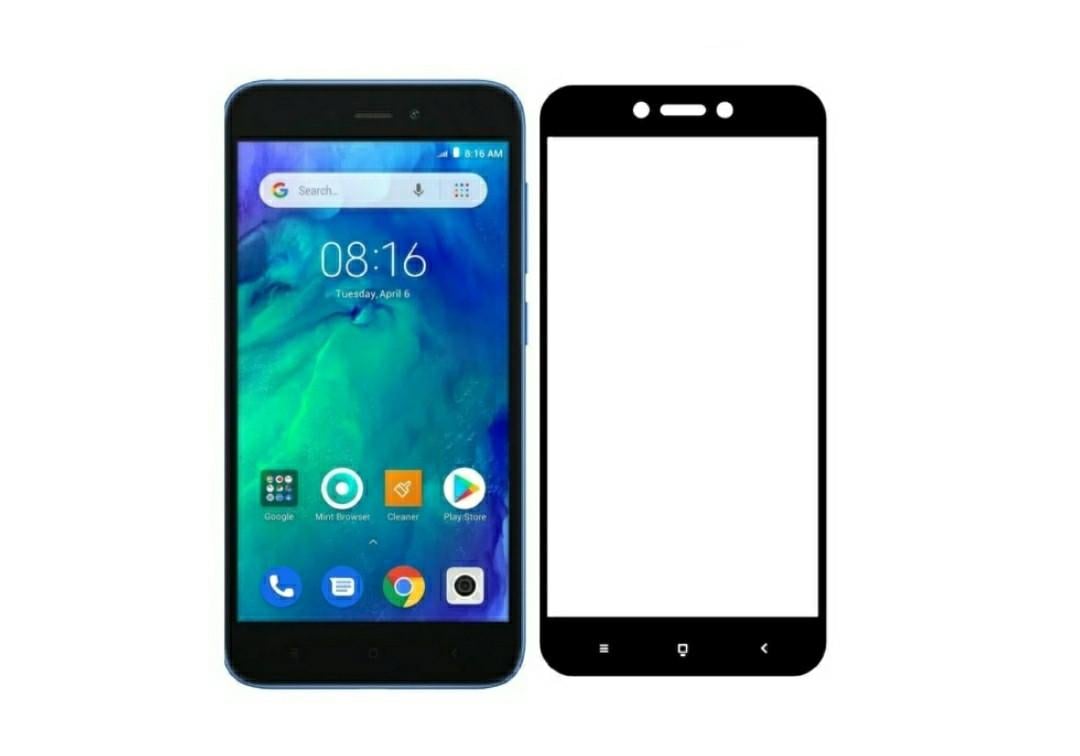 Загартоване захисне скло на Xiaomi Redmi 4X з чорною рамкою