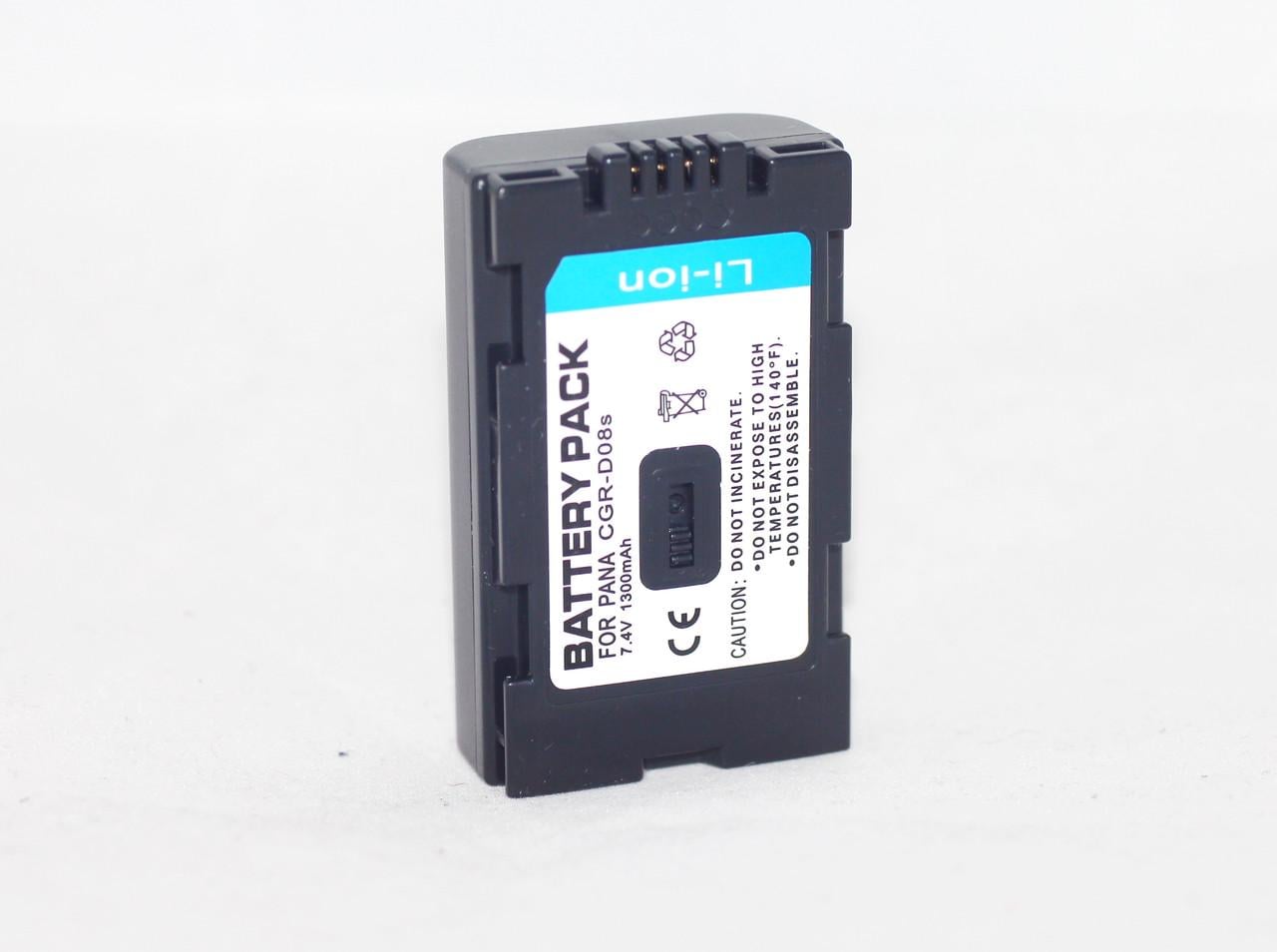 Аккумулятор CGR-D08S аналог CGA-D07 CGA-D54 VW-VBD21 CGR-D16 для камер Panasonic на 1300 ма Аккумулятор CGR-D08S аналог CGA-D07 CGA-D54 VW-VBD21 CGR-D16 для камер Panasonic на 1300 ма
