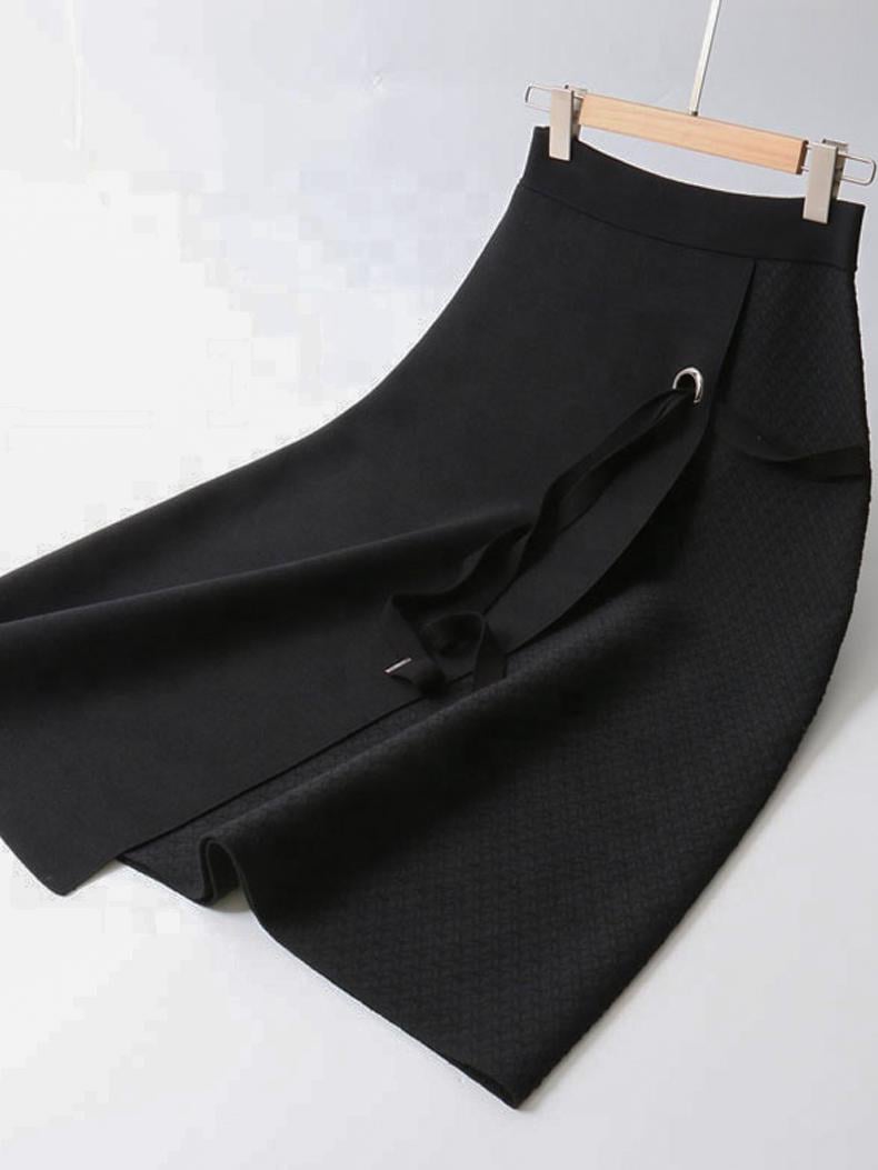 Юбка на запах миди Forza Viva MW-KS-1855-4 р. 46 Черный (17852327) - фото 3 Юбка на запах миди Forza Viva MW-KS-1855-4 р. 46 Черный (17852327) - фото 3