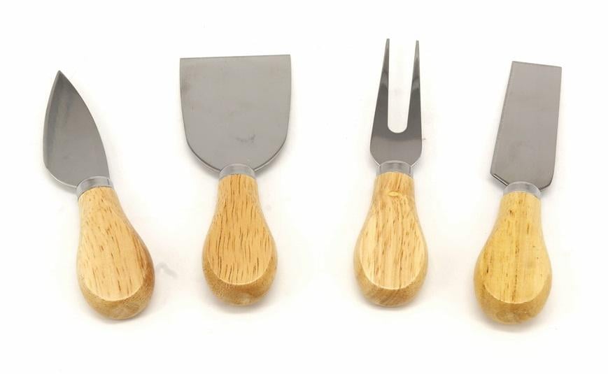 Набір ножів для сиру A-Plus 75 CK дерев'яна ручка 4 шт. (DR001433)