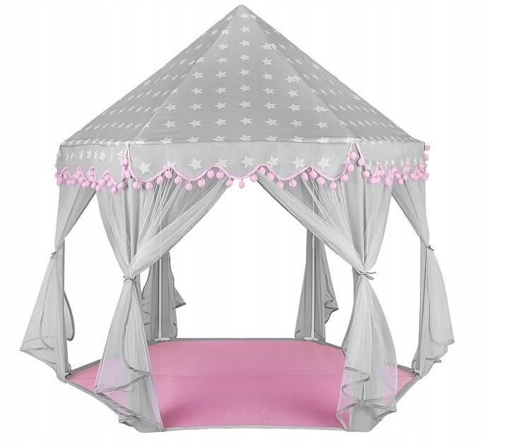 Палатка детская Kruzzel 8772 Серо-розовая (11199646)