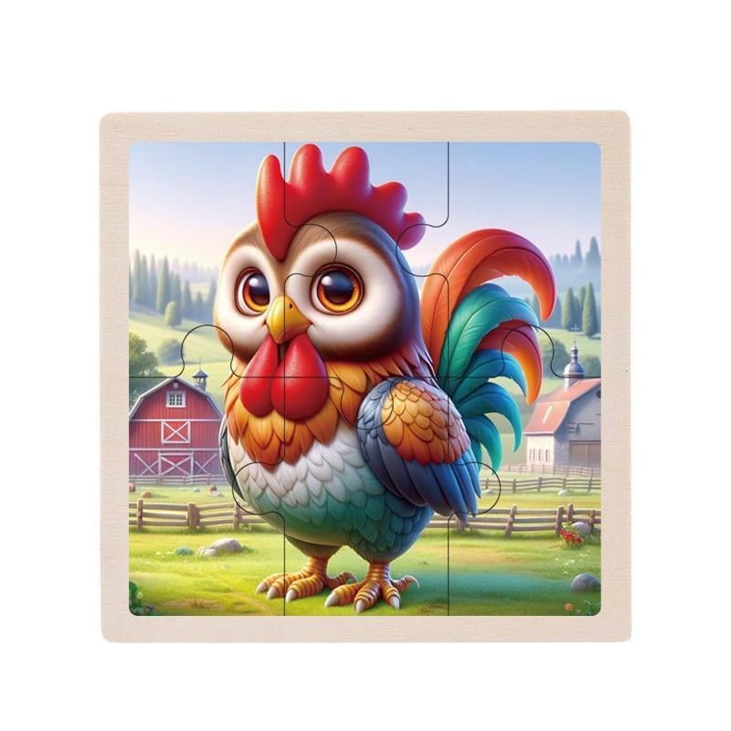 Пазл-вкладиш дерев'яний дитячий Півник MD 1509-25 6 ел. (RLT52711) Пазл-вкладиш дерев'яний дитячий Півник MD 1509-25 6 ел. (RLT52711)