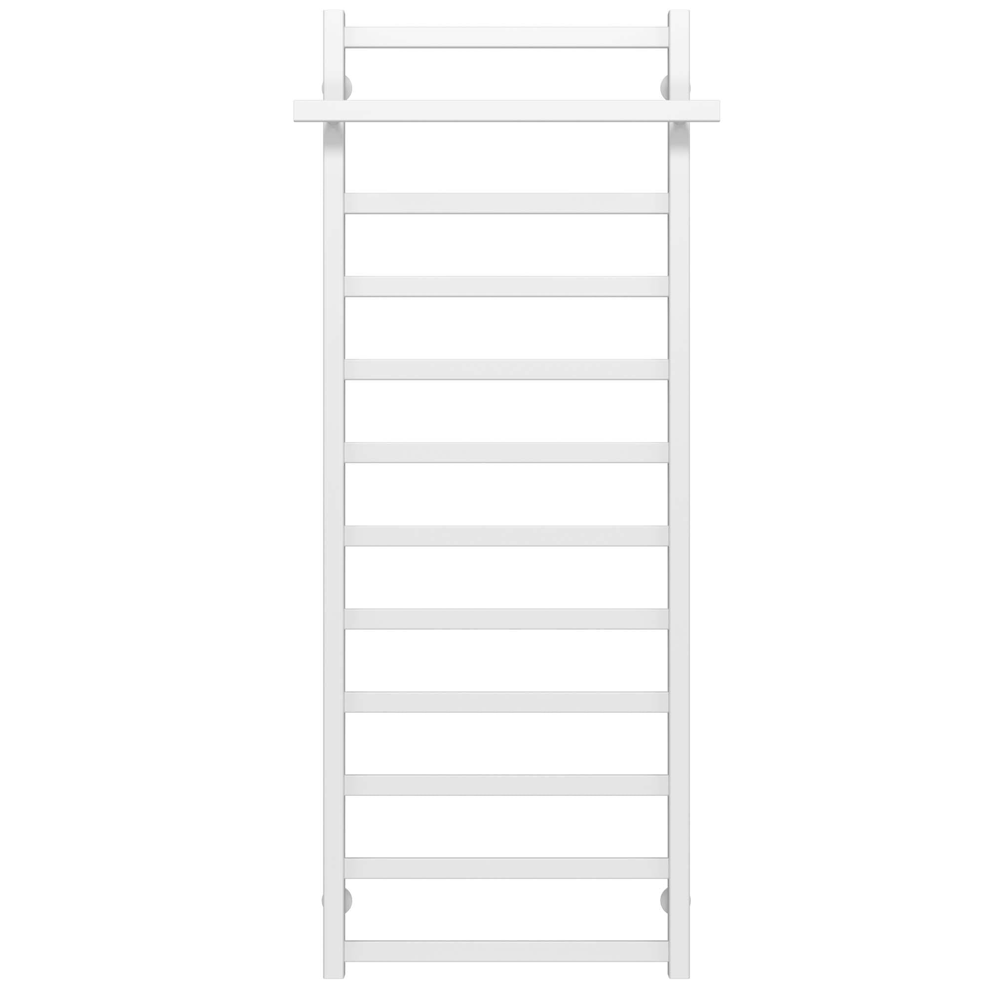 Полотенцесушитель водяной Deffi Nicolе П12 нижнее подключение нержавеющая сталь 500х1400 мм Белый (A.NI.140.50.12.W.A)