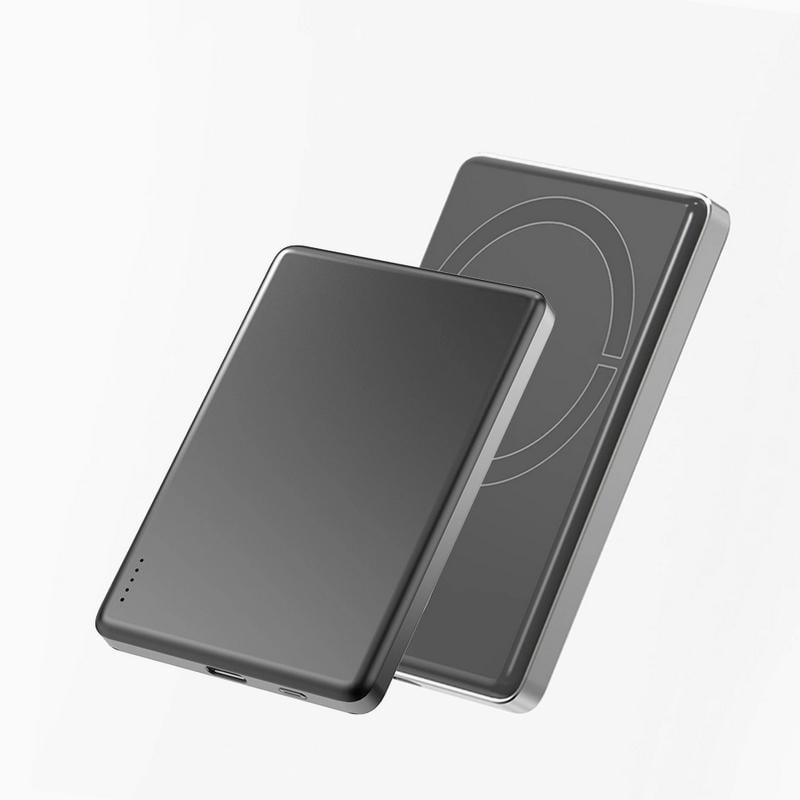 Повербанк з бездротовою зарядкою MagSafe Aspor A381 5000 mAh 20W сірий (557-900154)