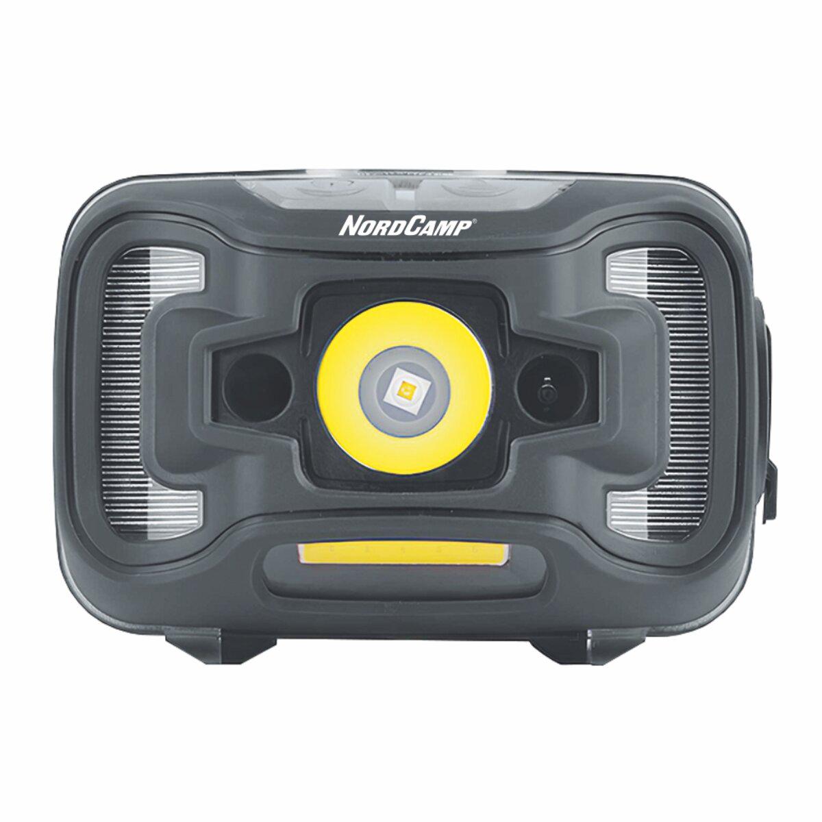 Фонарь налобный Nord Camp 330 Lm 5W CREE XTE+COB/1800 mAh/с сенсором Бело-красный - фото 2