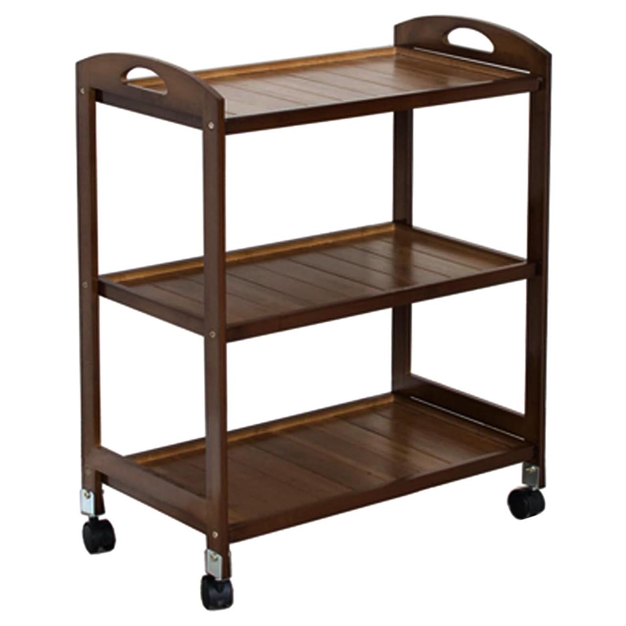 Этажерка для ванной из дерева на колесиках Велесон Робуста (АБТ-010236)