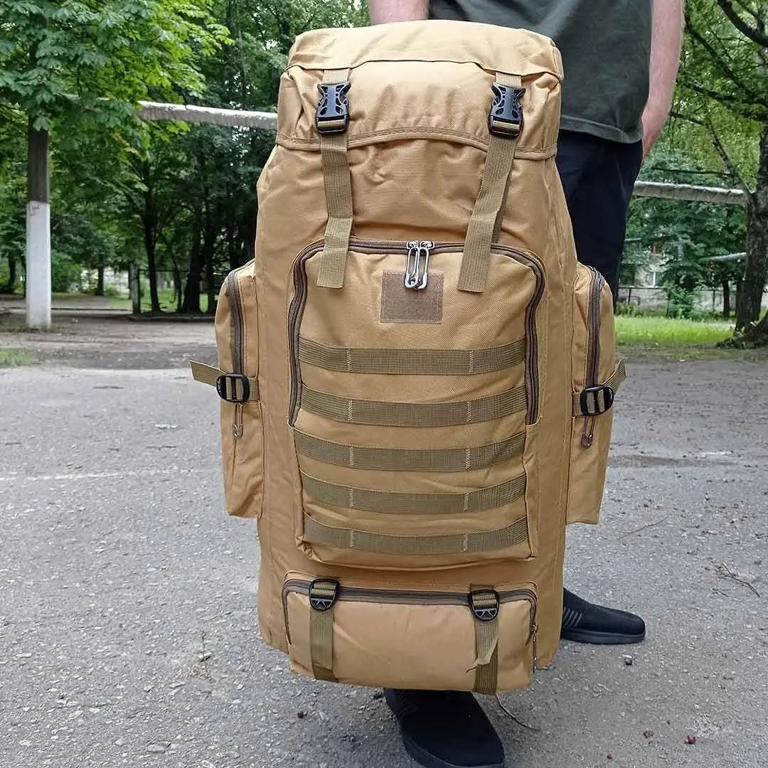 Рюкзак армійський Tactical із системою MOLLE 70 л Койот (ta70E-coyote) - фото 9