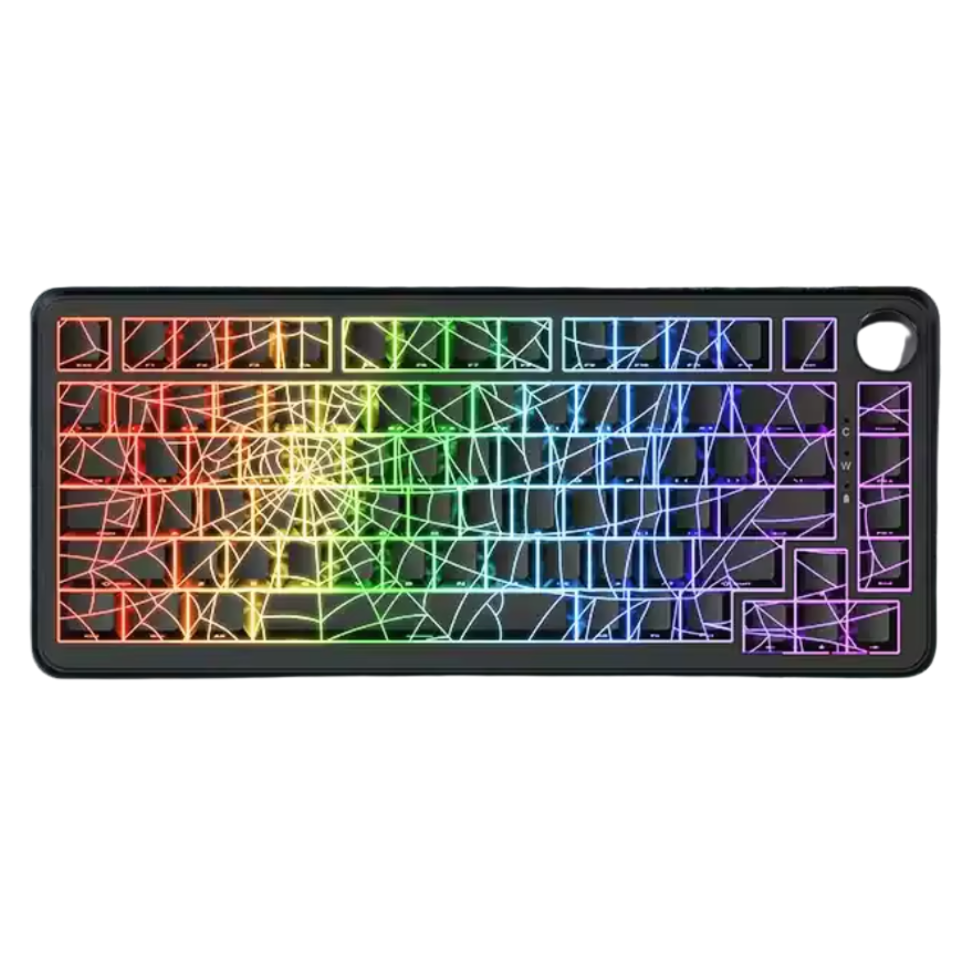 Клавиатура механическая Ajazz AK820 MAX ULTRA ENG/наклейки UA/RU Black/RGB (26138749)