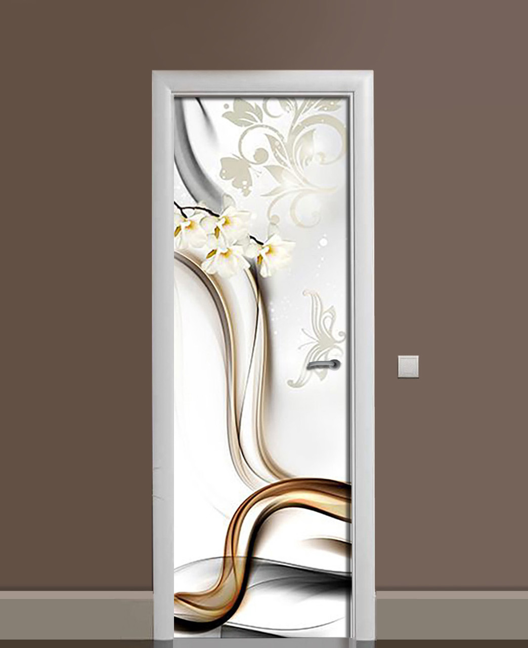 Наклейка 3D на дверь Zatarga "Чувственность" виниловая 650х2000 мм Наклейка 3D на дверь Zatarga "Чувственность" виниловая 650х2000 мм