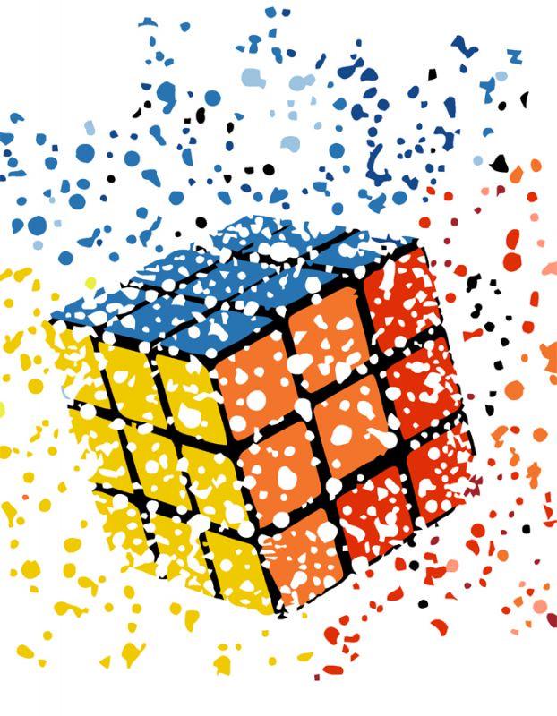 Картина по номерам Rosa Кубик Рубика 35х45 см (N00013186)