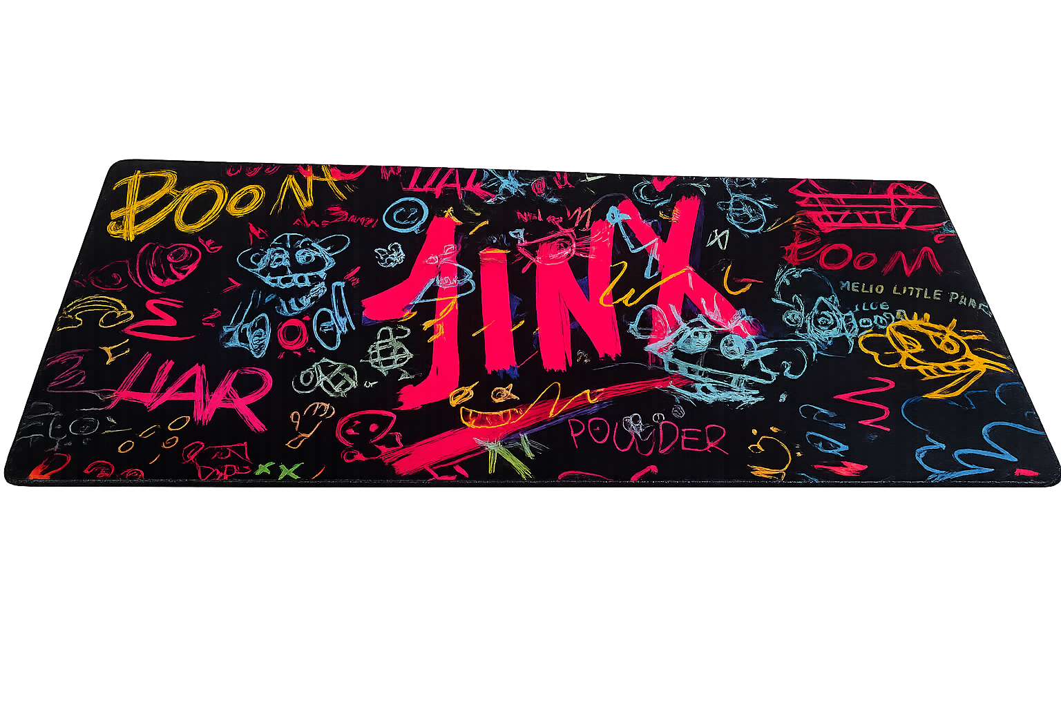 Игровой коврик для мыши JINX Arcane Graffiti XXL Black Edition (34908069)