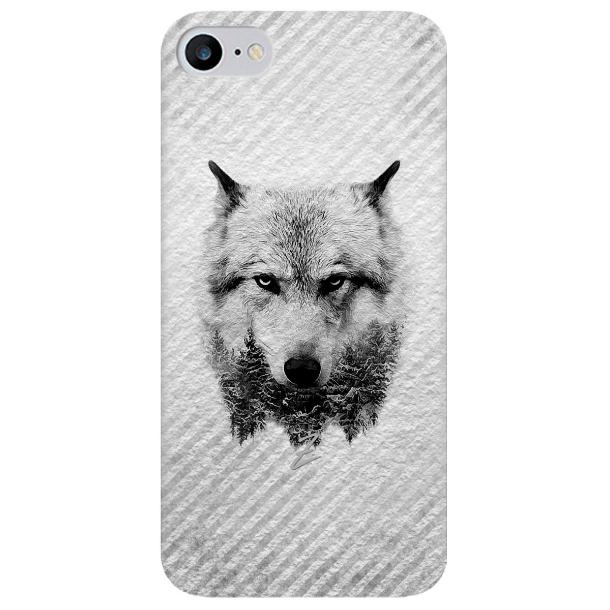 Силиконовый чехол Zorrov для Apple iPhone SE 2020 - WOLF (14090040063087399)