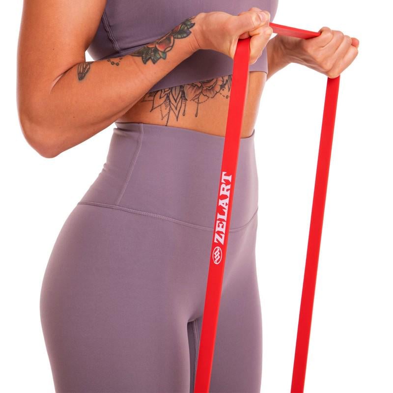 Резинка петля для подтягиваний Zelart SP-Sport FI-0889-2 POWER BANDS 11-29 кг Красный (DR003392) - фото 7