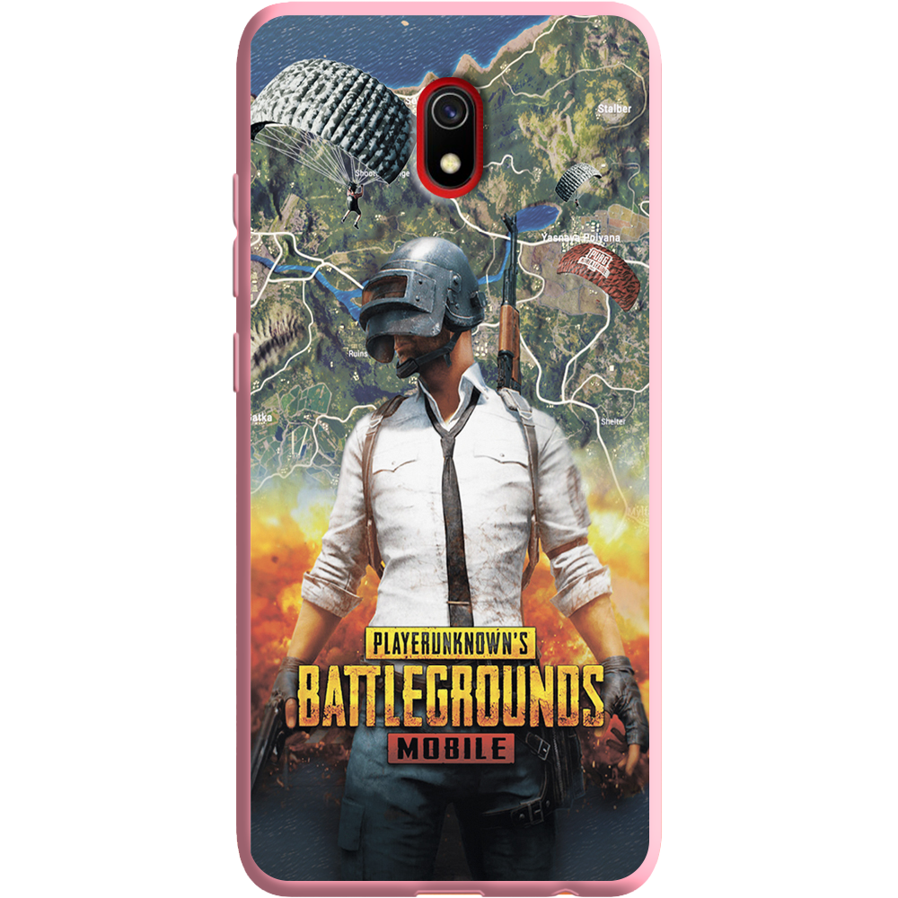 Чохол Boxface Xiaomi Redmi 8A PUBG Mobile Рожевий силікон (38341-up2309-38675)