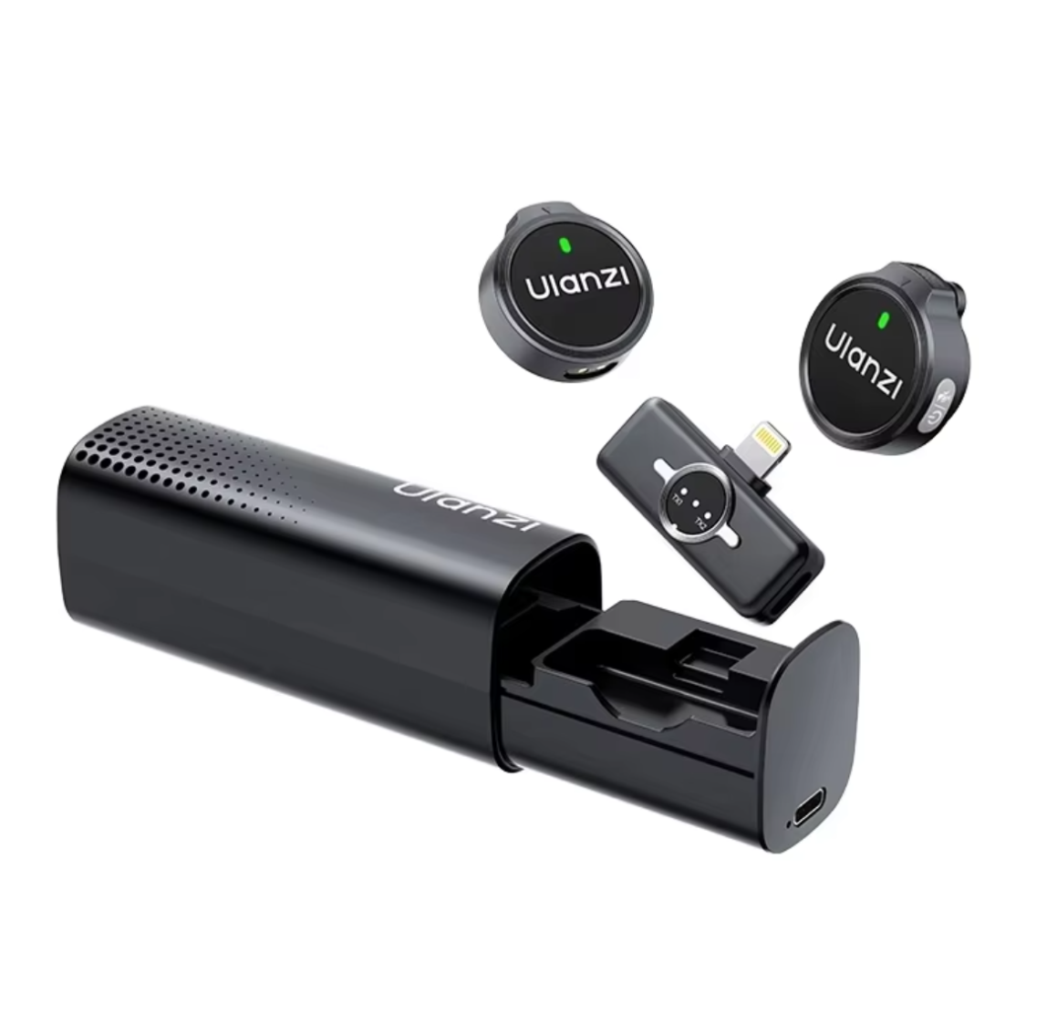Мікрофонна система бездротова Ulanzi A21 Lightning Wireless Microphone Black (A054)
