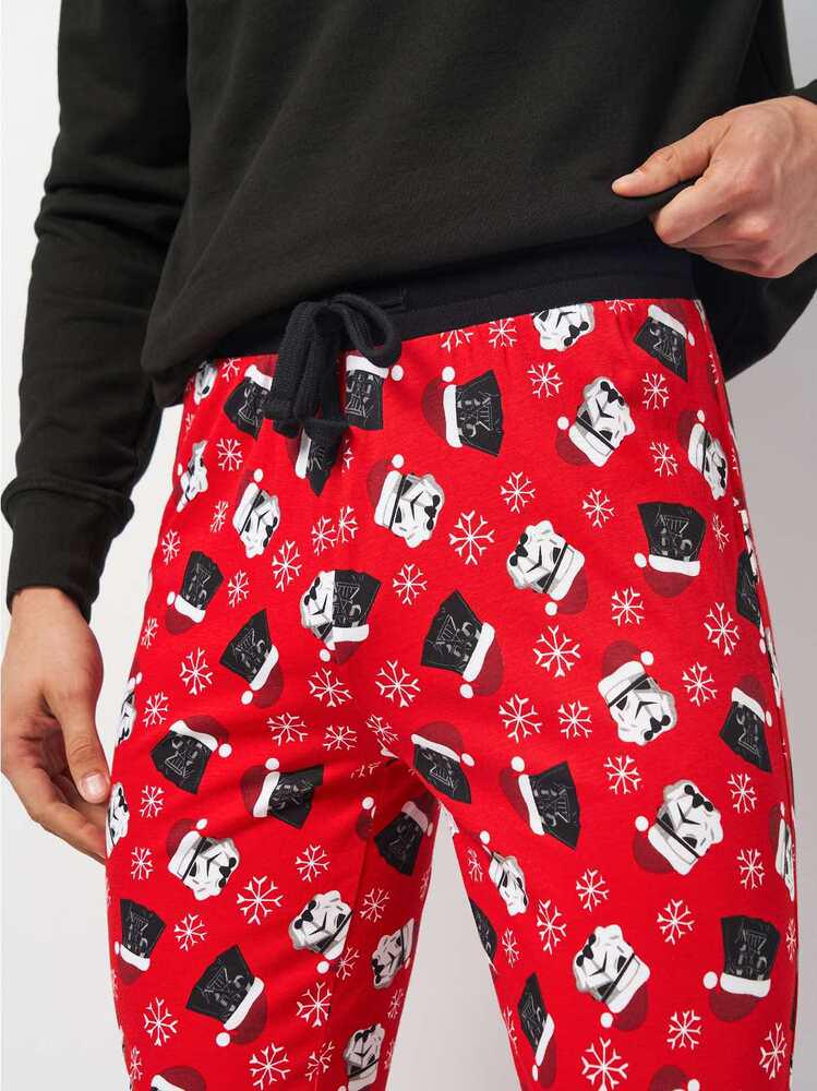 Брюки пижамные Next 174792x20 мужские S Красный - фото 4 Брюки пижамные Next 174792x20 мужские S Красный - фото 4