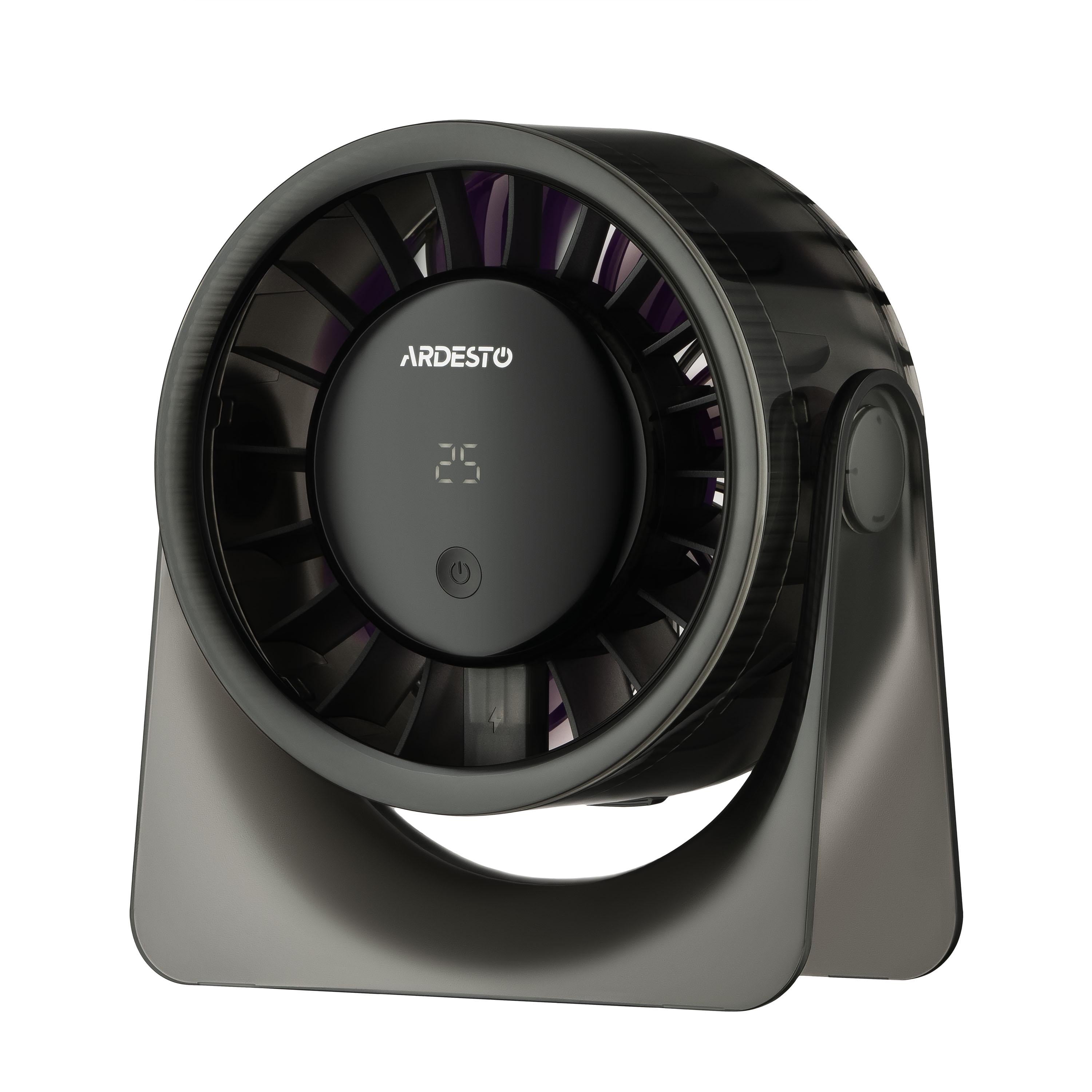 Вентилятор настольный ARDESTO OneBreeze FT-M95B аккумуляторный 3000 мА·ч 12 см Серый